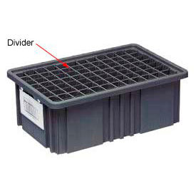 Conductive Dividable Grid Container Long Divider, Sold Pack Of 6