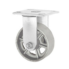 Faultless Rigid Plate Caster 4" Steel Wheel