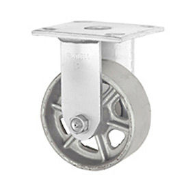 Faultless Rigid Plate Caster 6" Steel Wheel