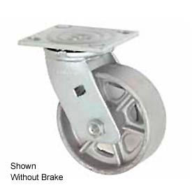 Swivel Plate Caster 8" Steel Wheel with Brake