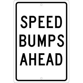 Aluminum Sign - Speed Bump Ahead - .063" Thick
