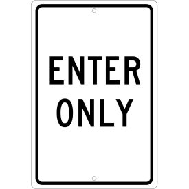 Aluminum Sign - Enter Only - .063 " Thick