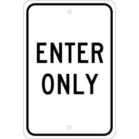 Aluminum Sign - Enter Only - .080" Thick