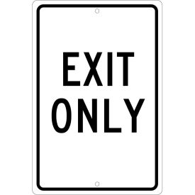 Aluminum Sign - Exit Only - .063 " Thick