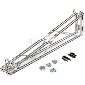 Adjustable Double Shelf Post Bracket, 24"D
