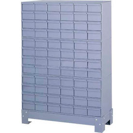 Steel Drawer Cabinet - With 72 Drawers 34-1/8"W x 12-1/4"D x 48-1/8"H