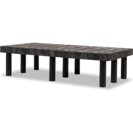 Dunnage Rack, Grid Top, 48"W x 24"D x 12"H, Black