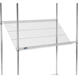 Chrome Slant Wire Shelf 48"W x 24"D