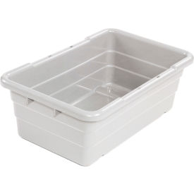 Plastic Cross Stack Nest Tote Tub, 25-1/8"L x 16"W x 8-1/2"H, White