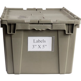 Bin Buddy BB-35 Adhesive Label Holder (Side Insert) 3" x 5" for Totes, Pack of 25