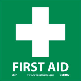 Graphic Facility Signs - First Aid - Vinyl 4x4