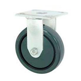 Rigid Plate Caster 6" Polyurethane Wheel