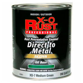 Oil Base DTM Enamel, Gloss Finish, Medium Green Quart - 372011