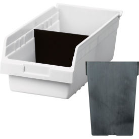 Shelf Bin Divider for Bins, Black, Pack of 12