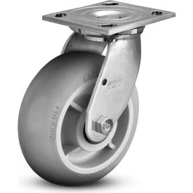 6" Caster with Swivel Plate, 4" x 4-1/2" Plate, 450 Lb. Capacity