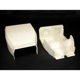 Divided Entrance End Fitting, White, 7-5/16"L