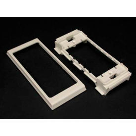 40n2f31v Twin Cover Device Bracket, Ivory, 2-3/16"L