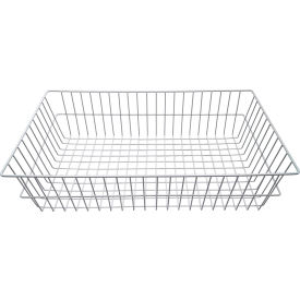 Wire Basket, 6" Chrome 24 1/2"W x 6"H x 14 1/4"D