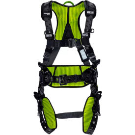 Construction Comfort Harness, Tongue Buckle, Back & Side D-Ring, L/XL