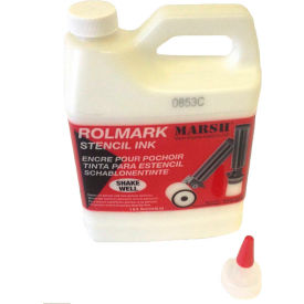 Rolmark Stencil Ink, 1 Qt., White