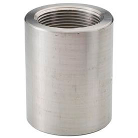 SS 304 Barstock Reducing Coupling 1-1/4" X 1" NPT Female