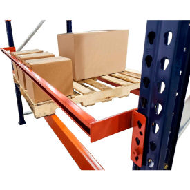 Pallet Rack Teardrop Backstop - 120" Length - 4" Offset