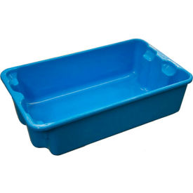 Molded Fiberglass Nest & Stack Tote, 17-7/8"L x 10-5/8"W x 5"H, Blue