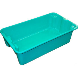 Molded Fiberglass Nest & Stack Tote, 17-7/8"L x 10-5/8"W x 5"H, Green