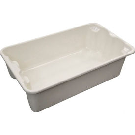 Molded Fiberglass Nest & Stack Tote, 17-7/8"L x 10-5/8"W x 5"H, White