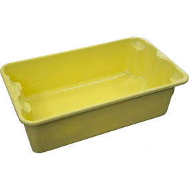 Molded Fiberglass Nest & Stack Tote, 17-7/8"L x 10-5/8"W x 5"H, Yellow