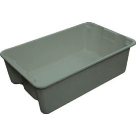 Molded Fiberglass Tote, 19-3/4"L x 12-1/2"W x 6"H, Gray