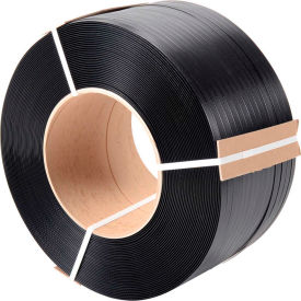 Polypropylene Strapping, 1/2"W x 6000'L x 0.030" Thick, 8" x 8" Core, Black