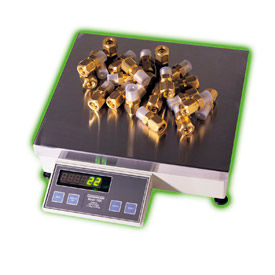 Heavy Duty Digital Counting Scale with AC/DC Power 100lb x 0.01lb 14" x 12" Platform