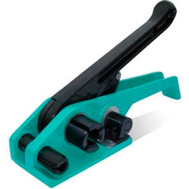 Strapping Regular Duty Ratchet Tensioner with Cutter for 1/2-3/4" Strap Width, Black & Teal