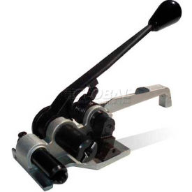 Heavy Duty Ratchet Tensioner w/ Cutter for 1-1/4"-1-1/2" Strap Width, Black/Silver
