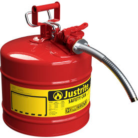 Type II AccuFlow Steel Safety Can - 5 Gallon, With 1" Metal Hose