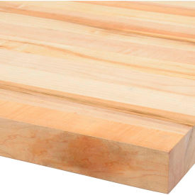Workbench Top, Maple Butcher Block Square Edge, 60"Wx24"Dx1-3/4" Thick