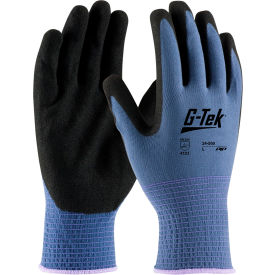 Nitrile MicroSurface Nylon Grip Gloves, 12 Pairs/DZ, Medium