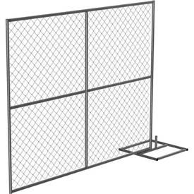 Galvanized Steel Construction Barrier Add-On Unit, 24"L x 72"H