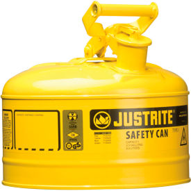 Safety Can Type I-2-1/2 Gallon Galvanized Steel, Yellow