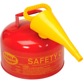 Type 1 Safety Can - 2.5 Gallon with Funnel - Red