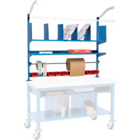 Upright Kit For Packing Workbench, 72"W, Blue