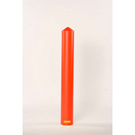 Smooth Bollard Post Sleeve 4" Red