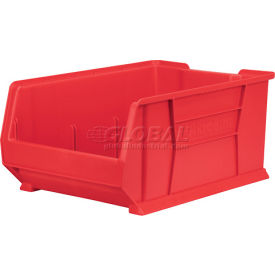 Plastic Super-Size Stacking Bin, 23-7/8"L x 16-1/2" W x 11"H, Red