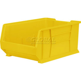 Plastic Super-Size Stacking Bin, 23-7/8"L x 16-1/2" W x 11"H, Yellow