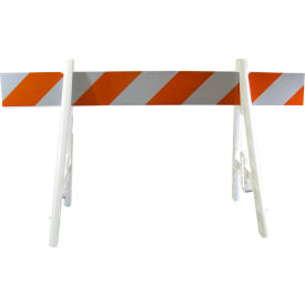Plasticade Econocade Traffic Barricade A-Frame 6 Ft With 1 Rail