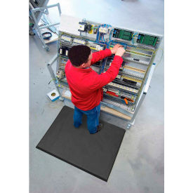 T17 Superfoam Solid 5/8" Thick Safety/Anti-Fatigue Floor Mat 3' x Up to 75' Black