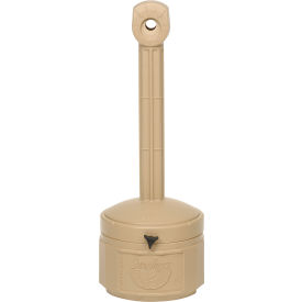 Smokers Cease Fire Outdoor Ashtray, 1 Gallon, Beige