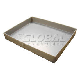 Rotationally Molded Plastic Tray 15x10-3/4x1 Gray
