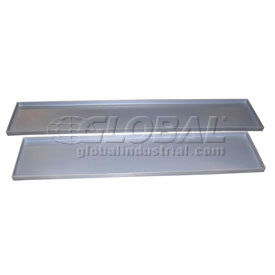 Rotationally Molded Plastic Tray 55x12x1-1/2 Gray